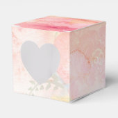 Waterverf Roze Floral Achtergrond Bedankdoosjes (Voorkant Zijde)