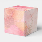 Waterverf Roze Floral Achtergrond Bedankdoosjes (Achterkant)