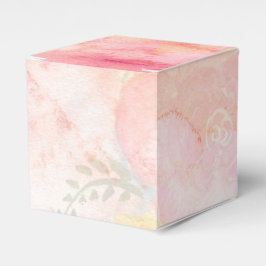 Waterverf Roze Floral Achtergrond Bedankdoosjes