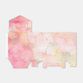 Waterverf Roze Floral Achtergrond Bedankdoosjes (Uitgevouwen)