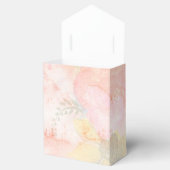 Waterverf Roze Floral Achtergrond Bedankdoosjes (Geopend)
