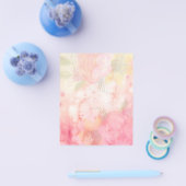 Waterverf Roze Floral Achtergrond Flyer (Enkel)