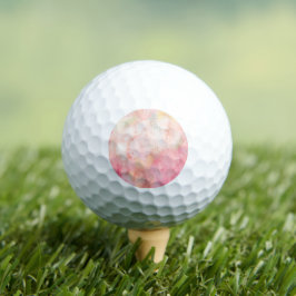 Waterverf Roze Floral Achtergrond Golfballen