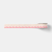 Waterverf Roze Floral Achtergrond Grosgrain Lint (Voorkant)