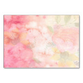 Waterverf Roze Floral Achtergrond Kaart (Voorkant)