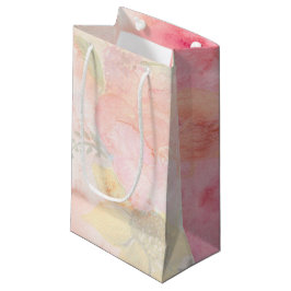 Waterverf Roze Floral Achtergrond Klein Cadeauzakje