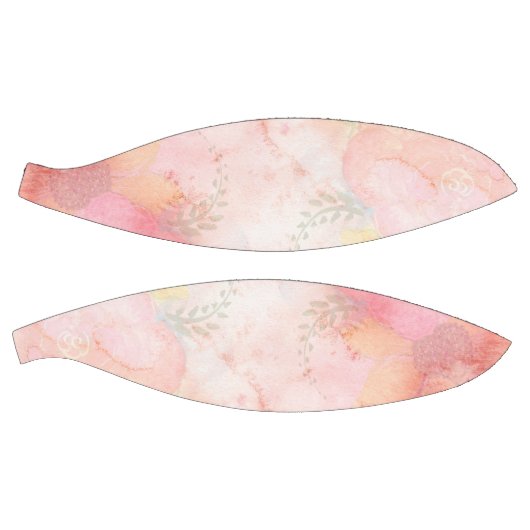 Waterverf Roze Floral Achtergrond Mini Basketbal (Panelen)