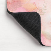 Waterverf Roze Floral Achtergrond Muismat (Hoek)