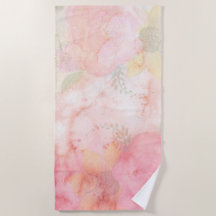 Waterverf Roze Floral Achtergrond