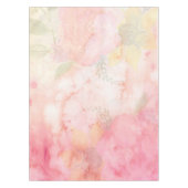 Waterverf Roze Floral Achtergrond Tafelkleed (Voorkant)
