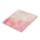 Waterverf Roze Floral Achtergrond Tegeltje (Zijkant)