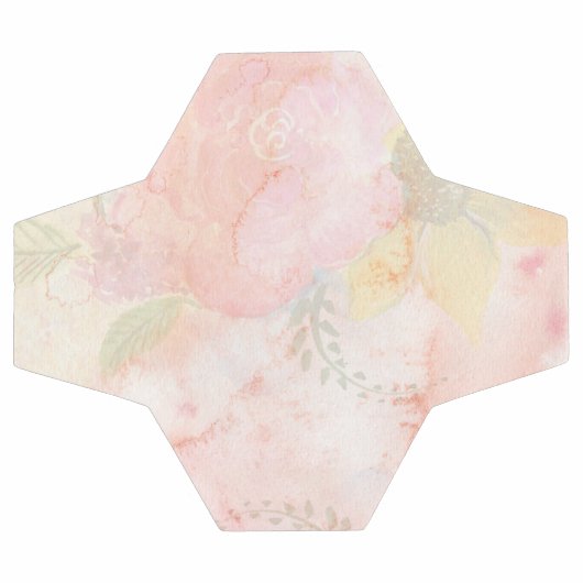 Waterverf Roze Floral Achtergrond Voetbal (Enkel)