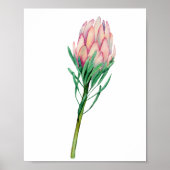 Waterverf Roze Floral Art Poster (Voorkant)