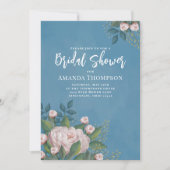 Waterverf Roze Floral Botanisch Vrijgezellenfeest Kaart (Voorkant)