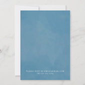 Waterverf Roze Floral Botanisch Vrijgezellenfeest Kaart (Achterkant)