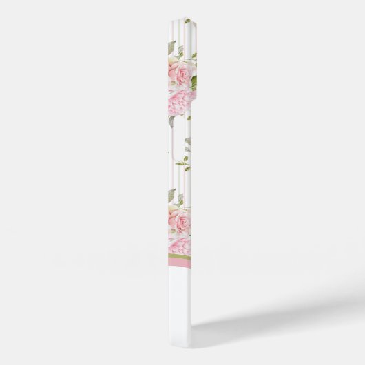 Waterverf Roze Floral Bouquets Monogram Case-Mate iPhone Case (Achterkant / Rechts)