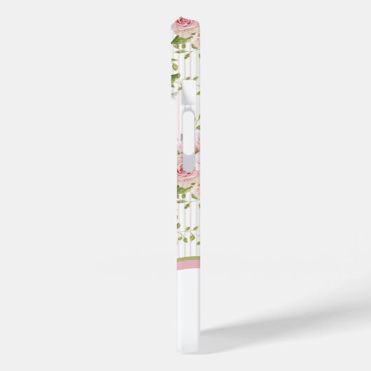 Waterverf Roze Floral Bouquets Monogram Case-Mate iPhone Case (Achterkant / Links)