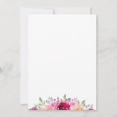 Waterverf - Roze - Floral bruiloft (Achterkant)