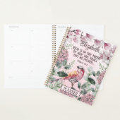 Waterverf Roze Floral Christelijke Manuscript voor Planner (Display)
