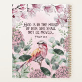 Waterverf Roze Floral Christelijke Manuscript voor Planner (Achterkant)