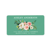 Waterverf Roze Floral Greenery Neo Mint Adres