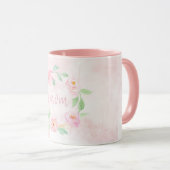 Waterverf Roze Floral Moederdag Gift Mok (Voorkant rechts)