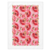 Waterverf Roze Floral Tafelkleed (Voorkant)