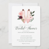 Waterverf Roze Floral Vrijgezellenfeest Kaart (Voorkant)