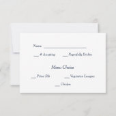 Waterverf Roze Floral Wedding RSVP Kaartje (Achterkant)