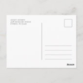 Waterverf roze florale bruiloft Opslaan Datum Briefkaart (Achterkant)