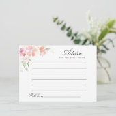 waterverf roze floreel advies (Staand voorkant)