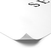 Waterverf Roze Fuchsia Bloemen Welkom Huwelijk Poster (Hoek)