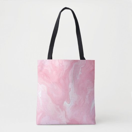 Waterverf roze fusie tote bag (Voorkant)