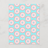 Waterverf Roze Geglazuurde Sprinkle Donuts Briefkaart (Voorkant)