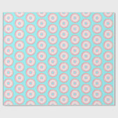 Waterverf Roze Geglazuurde Sprinkle Donuts Cadeaupapier (Vlak)