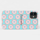 Waterverf Roze Geglazuurde Sprinkle Donuts Case-Mate iPhone Case (Achterkant (horizontaal))