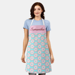 Waterverf Roze Geglazuurde Sprinkle Donuts Schort