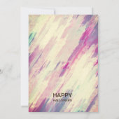 Waterverf roze gekleurde halloween Art Kaart (Achterkant)