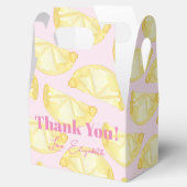 Waterverf Roze gele leemons Aangepaste voorverpakk Bedankdoosjes (Geopend)