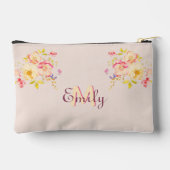 Waterverf Roze Gele Rozen, Monogram Etui (Achterkant)