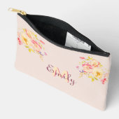 Waterverf Roze Gele Rozen, Monogram Etui (Open)