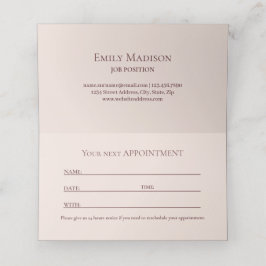 Waterverf Roze Gele Rozen op zwart, Monogram Afsprakenkaart