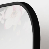 Waterverf Roze Gele Rozen op zwart, Monogram Pickleball Paddle (Links Detail)