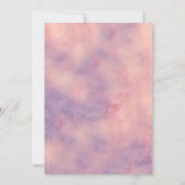 Waterverf Roze Giraffe Baby shower Het is een Meis Bedankkaart (Achterkant)