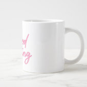 Waterverf roze "Goedemorgen" Klassieke Mok (Rechts)
