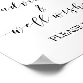 Waterverf Roze & Goud Advies en Goed Wensen Bord Poster (Hoek)