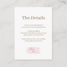 Waterverf Roze Goud Wit Trouwhotel Details