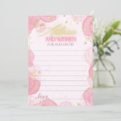 Waterverf Roze Gouden Glitter Advies & Wensen Kaar Feestdagenkaart (Staand voorkant)