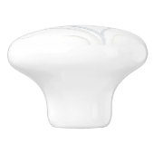 Waterverf roze grijs Wildflower Art deurknop Keramische Knop (Zijkant)