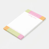 Waterverf Roze Groen Oranje Meiseschoolschool Kant Post-it® Notes (Schuin)